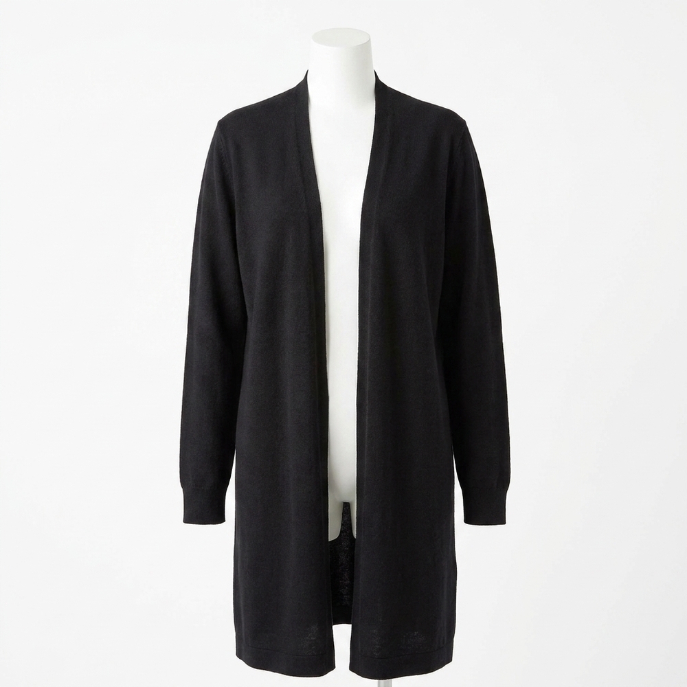 NEW KINROSS women's easy open cardigan in black